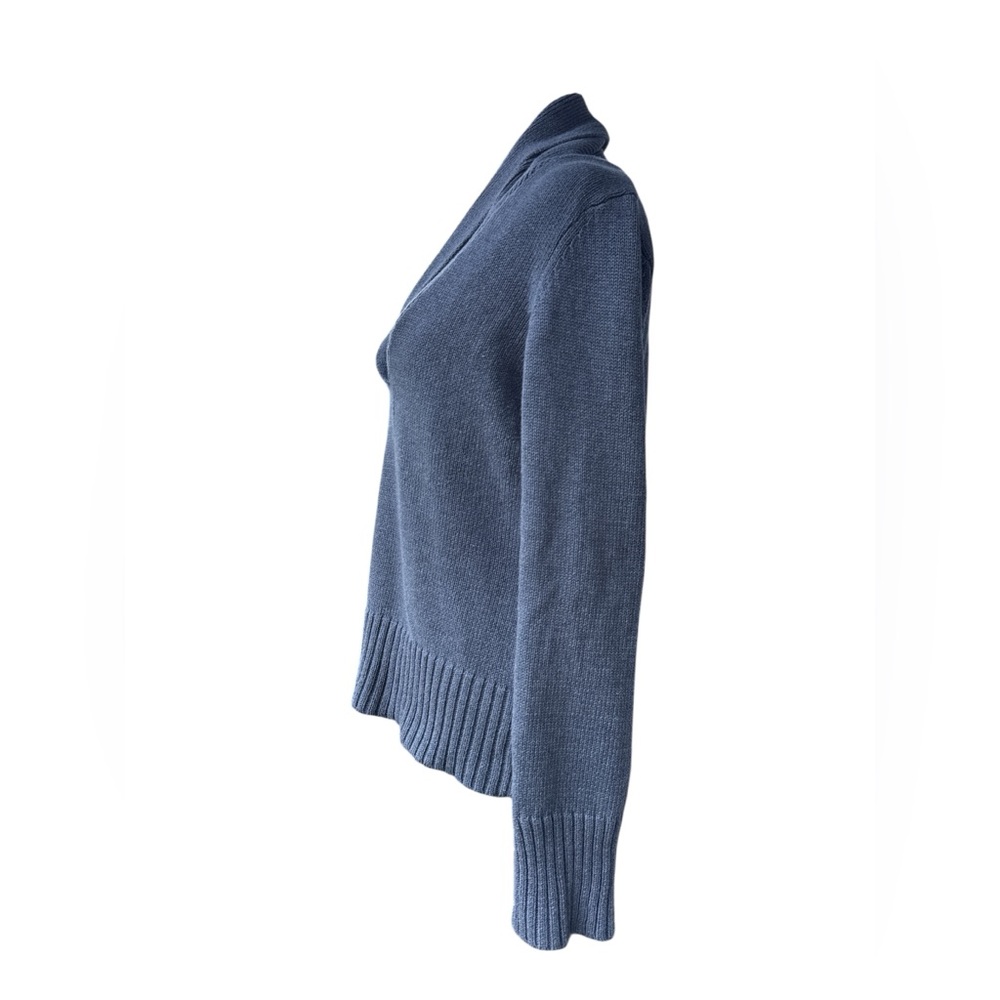 Converse Grey Shawl Collar Sweater Large Japan Cozy Minimalist Vintage Knit Fall - Picture 3 of 8